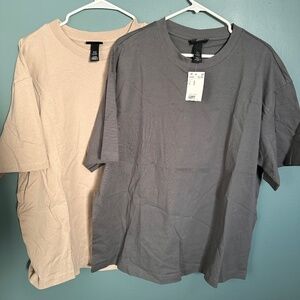 BOGO- 2 H&M Men's Loose Fit XL T's- NWT